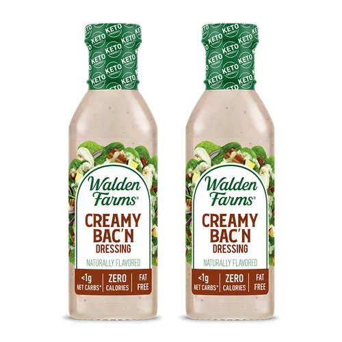 Vista 39 de Walden Farms Vinagreta balsámica de pera y blanca, sin calorías, sin gluten, baja en carbohidratos, apta para dieta cetogénica, vegana, sin azúcar
