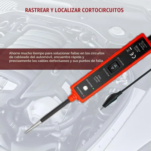 Vista 7 de CMTOOL Probador de Sonda de Circuito de Potencia 6V-24V CC Luz de Prueba, Probador de Circuito Automotriz Buscador de Corto en Coche, Activación