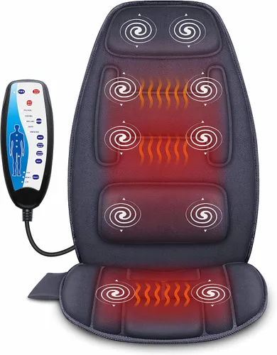 Vista 11 de Snailax Masajeador de cuello y espalda mejorado 2026, almohadilla para Negro
