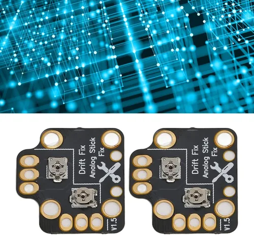Vista 4 de Juego de 2 piezas de gamepad Joystick Drift Repair Board Universal 3D Analog Stick Drift Fix Mod para controladores de juegos, Joystick Drift Repair