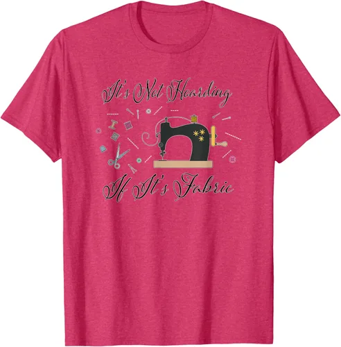 Vista 37 de It's Not Hoarding If Its - Camiseta de costura para acolchado, Blanco, S