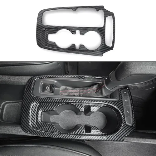 Vista 3 de YOUTOOCAR Cubierta de Panel de Palanca de Cambios Trim Compatible con Chevy Trailblazer 2020-2025 Accesorios (Patrón de Fibra de Carbono)