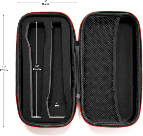 Vista 2 de Fabricko - Funda de viaje para micrófono inalámbrico dual, funda rígida de EVA, protectora, a prueba de golpes, impermeable para exteriores