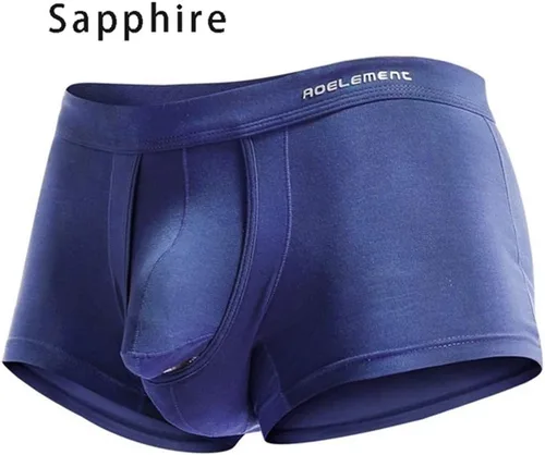 Vista 2 de Calzoncillos tipo bóxer de malla para hombre, elásticos, con diseño de elefante, suave, de secado rápido, ligero, transpirable, ropa