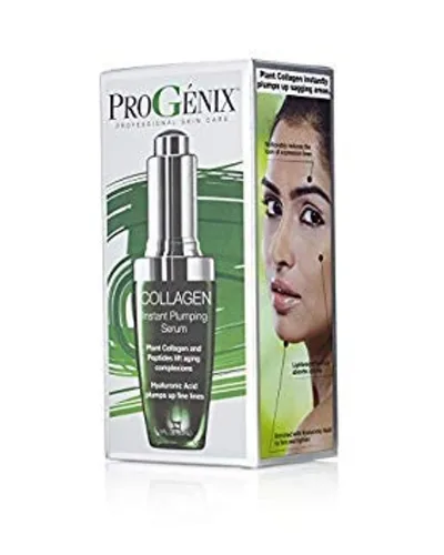 Vista 2 de ProGenix Suero facial de colágeno hidratante para el cuidado de la piel. Suero relleno instantáneo con ácido hialurónico para rellenar líneas finas.