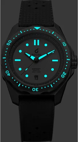 Vista 2 de BOLDR Reloj Odyssey Freediver White Frost, Escarcha Blanca, Moderno