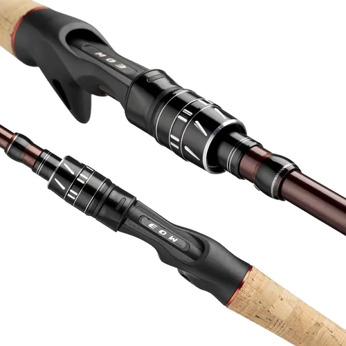 Vista 3 de EOW XPEDITE Portable Telescopic Fishing Rods, Spinning & Casting, 24T Carbon Blanks & Solid Carbon Tip, Cork Handle, Travel Rod, Short Collapsible