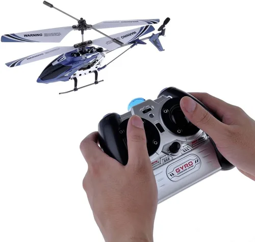 Vista 2 de Syma S107 / S107G R / C Helicóptero con giroscopio., Azul