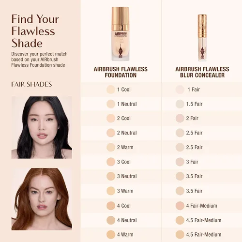 Vista 8 de Charlotte Tilbury AIRbrush Corrector de desenfoque impecable – Corrector para ojeras, manchas y más – Hidratante, cobertura completa con un acabado