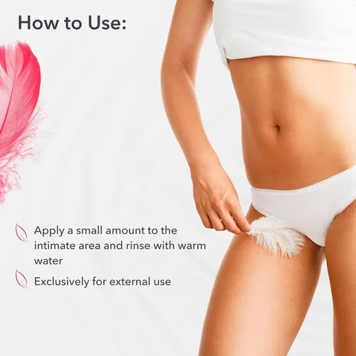 Vista 5 de Comodidad de lavado femenino con extracto de algodón, 98.5% natural, vegano, pH 5.2 lavado femenino equilibrado para mujeres, lavado íntimo diario