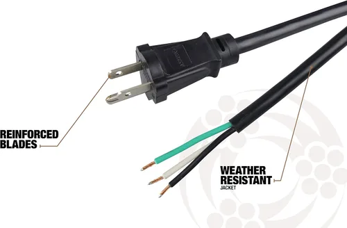 Vista 6 de Southwire Cable de Alimentación de Repuesto para Interiores - Cable Redondo Duradero de Servicio Ligero - Cable SJTW - Calibre 16 - 3 Conductores