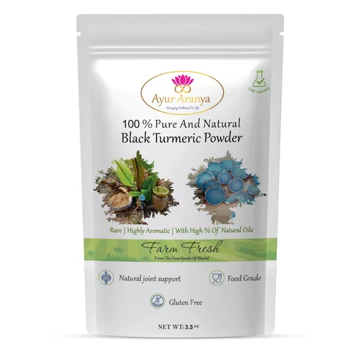 Vista 10 de Ayur Aranya - Polvo de jengibre negro 100% puro, 1.76 oz, polvo de raíz de parviflora Kaempferia, resistencia natural y potenciador de energía