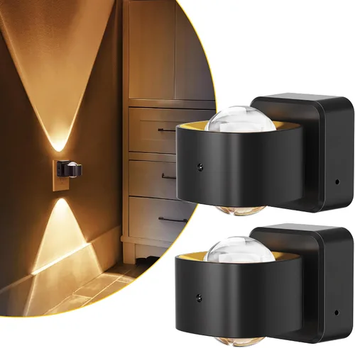 Vista 20 de L LOHAS LED Proyector de luz nocturna, luces nocturnas enchufables a la pared, 2000 K/3000 K/5000 K, luz nocturna de temperatura de color ajustable