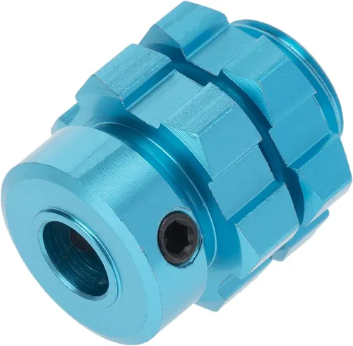 Vista 5 de Bujes de rueda estriados de aluminio de 0.669 in, adaptadores de extensión espaciadores hexagonales amplios y más largos, compatible con 1/10