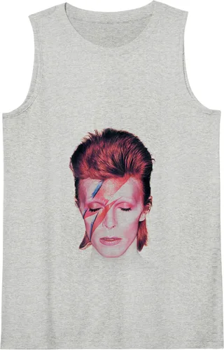 Vista 3 de David Bowie - La camiseta sin mangas con estrellas más bonita, Blanco, S