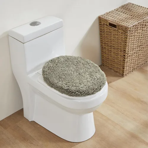 Vista 277 de Better Trends - Juego de 2 alfombras de baño 100% algodón, extra suaves, con borlas, de 17" x 24", alfombra de baño superabsorbente y reversible