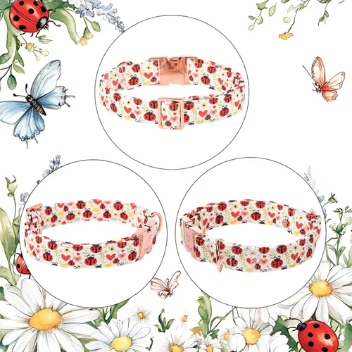 Vista 312 de Collar para perros del 4 de julio, collares patrióticos azules para cachorros y perros pequeños, ligero y ajustable 1776 collares para cachorros