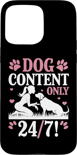Vista 31 de Dog Content Only 24 7 Dog Mom Puppy Lover Hearts Case for iPhone 17