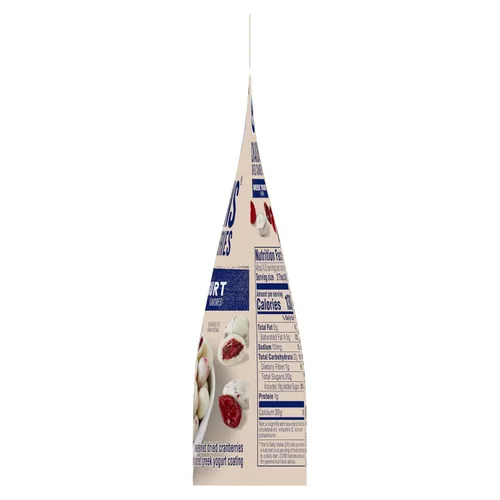 Vista 10 de Ocean Spray® Yogur griego cubierto Craisins®, sabor a yogur griego, arándanos cubiertos, frutas secas, bolsa de 5 onzas