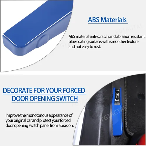 Vista 3 de Cubierta de interruptor de apertura forzada para puerta, compatible con Chevrolet Corvette C8 Stingray 2020-2026, accesorios adhesivos