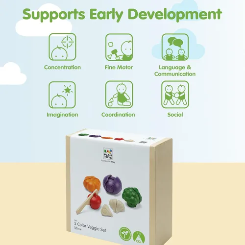 Vista 4 de PlanToys - Juguete educativo ecológico, multicolor (3431)