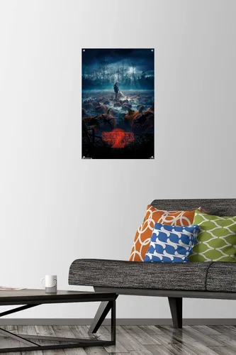 Vista 2 de Netflix Stranger Things: Season 2 - Póster de pared de calabazas con alfileres