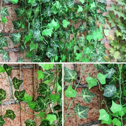 Vista 3 de GPARK Guirnalda de hiedra artificial de 84 pies, paquete de 12 unidades de 82 pulgadas, plantas de hojas falsas, guirnaldas de hojas colgantes