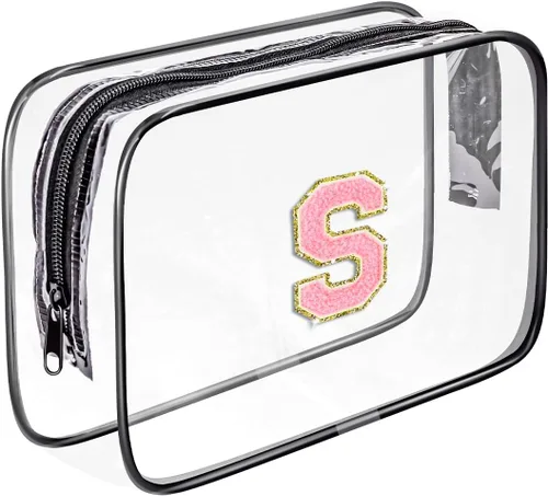 Vista 25 de Bolsa de aseo transparente Fodofodo, bolsa de aseo de viaje portátil, bolsa de maquillaje impermeable, organizador de almacenamiento de cosméticos