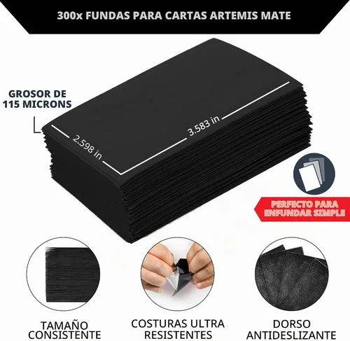 Vista 2 de Quiver Time 200 Artemis - Fundas para tarjetas, color negro mate Fundas para tarjetas negras mate