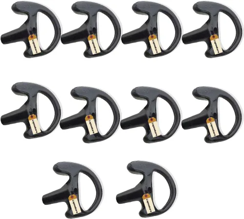 Vista 13 de Lsgoodcare 24 piezas de repuesto Earmold oreja izquierda para radio bidireccional tubo acústico auricular – Auriculares de silicona Walkie Talkie