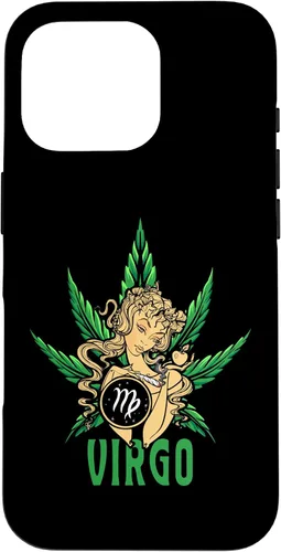 Vista 20 de Zodiac Stoner Vibes: Virgo Cannabis Weed Horoscope Design Case para iPhone 17