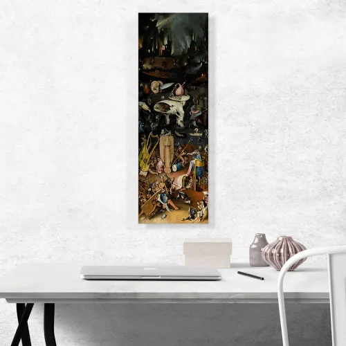 Vista 2 de ARTCANVAS Hieronymus Bosch - Lienzo decorativo de The Garden of Earthly Delights 1515, póster enmarcado estirado, decoración de pared giclée, 36 x