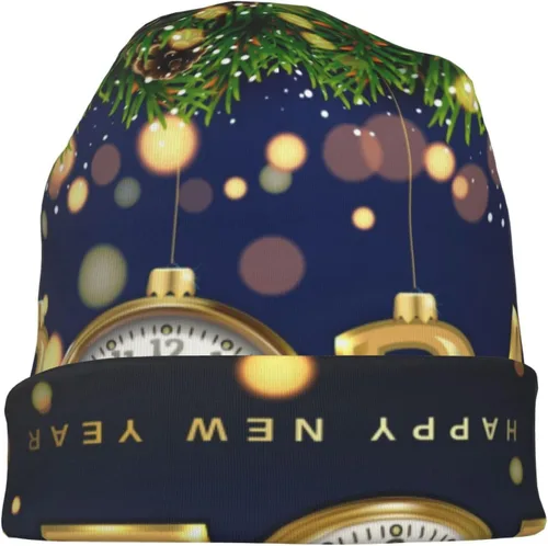 Vista 8 de Año del Dragón Feliz Año Nuevo Chino 2024 Gorro para hombres y mujeres de punto cálido Casual Sombreros Clásico Gorro de invierno