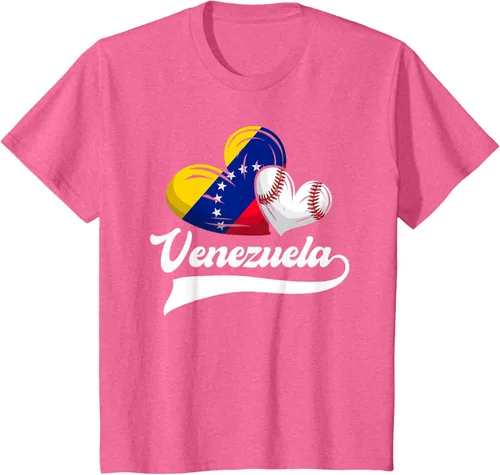 Vista 39 de Camiseta de béisbol venezolana con diseño de corazón y bandera de Venezuela, Negro