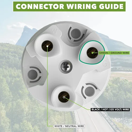 Vista 4 de Leisure Cords - Cable de alimentación para autocaravana de 30 amperios, bloqueo de conector de orilla, extremo de repuesto, cierre giratorio marino