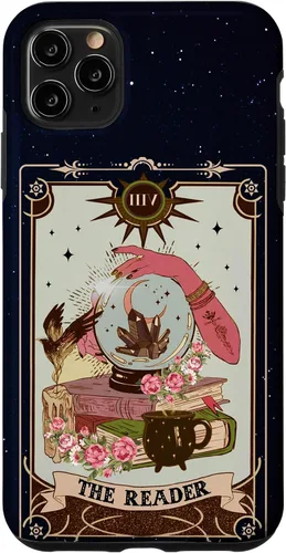 Vista 13 de Tarot Card Lover Tarot Reader Fortune Teller Book Lover Funda para iPhone 17