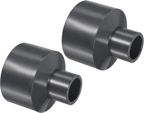Vista 22 de PATIKIL UPVC Reductor de tubería de montaje de 1-1/2 "x 1" Socket Schedule 80, conector adaptador de acoplamiento recto, gris