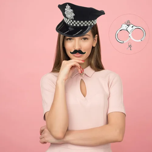 Vista 6 de Juego de 21 piezas de accesorios divertidos para cabina de fotos para adultos, varios disfraces, sombreros, gafas de sol divertidas, kits de cabina