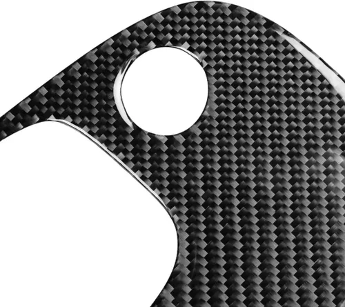 Vista 6 de Fibra de carbono Accesorios interiores de coche inferior central W/O tracción control cubierta ajuste compatible con para Chevrolet Corvette C5 1998
