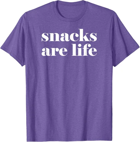 Vista 9 de Snacks Are Life - Camiseta divertida para amantes de los aperitivos, Negro