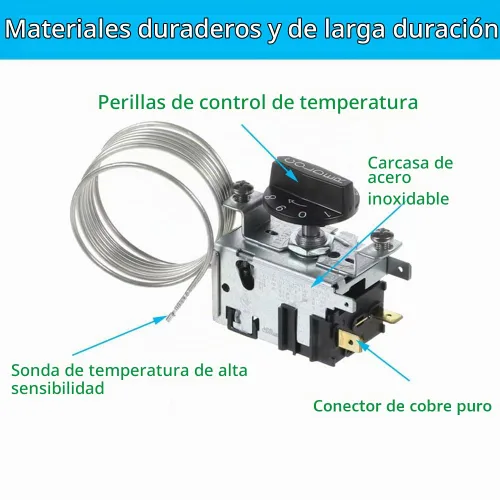 Vista 4 de Kit de control de temperatura de termostato para refrigerador 988284