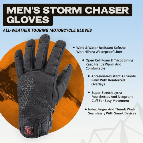 Vista 3 de Tourmaster Guantes de moto Storm Chaser para hombre