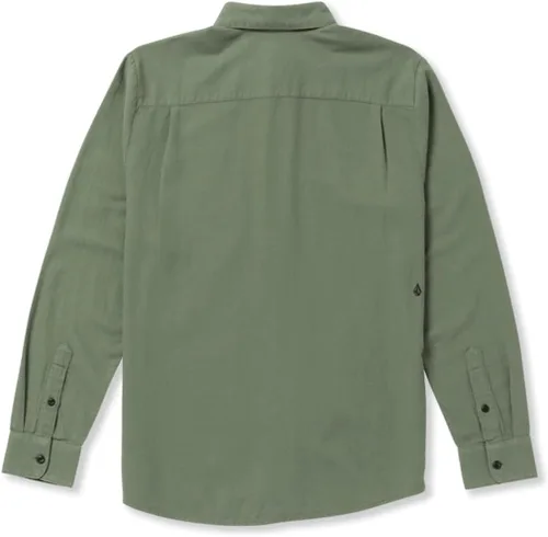 Vista 4 de Volcom Camisa Caden Solid de manga larga con botones para hombre