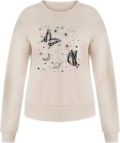 Vista 3 de Oversized Sweatshirt for Women Crewneck Pullover Aesthetic Graphic Long Sleeve Top Casual Cute Loose Fit Fleece Print Drop