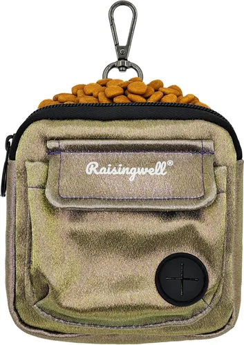 Vista 20 de Bolsa de golosinas para perros Raisingwell para caminar y entrenar con clicker, bolsas para excrementos pequeñas, riñonera con cierre, kit de A1.