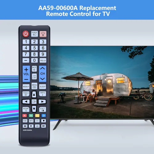 Vista 2 de PZL AA59-00600A Reemplazo para control remoto Samsung TV PN43E450A1F 5+ Series 530 535 PN51E535A3FXZA TM1240 PN51E535A3F PN51E450A1F PN51E530A3F