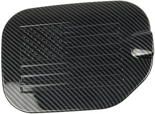 Vista 3 de Fibra de carbono tanque de combustible cubierta accesorios puerta de gas para Ford F150 2021+