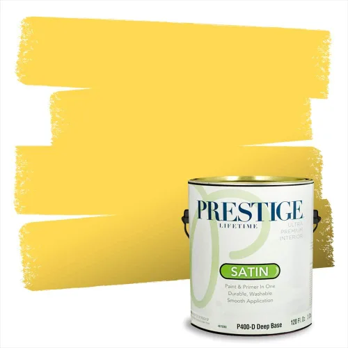 Vista 244 de PRESTIGE Pinturas de pintura exterior e imprimación en uno, 1 galón, plano, combinación comparable de Benjamin Moore* Pila de heno