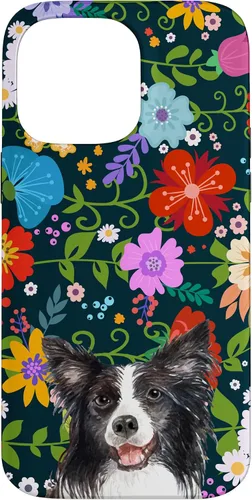 Vista 21 de Border Collie Ditsy Flower Floral Pattern for Women Case for iPhone 17