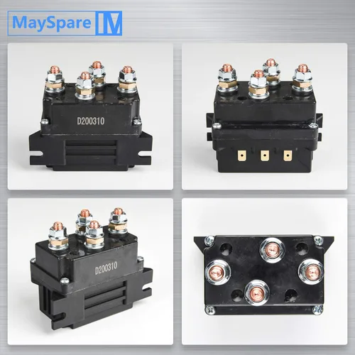 Vista 3 de MaySpare Relé solenoide de cabrestante de 500 A de 12 V para control de cabrestante ATV UTV de 8000 a 15000 libras, protección resistente e